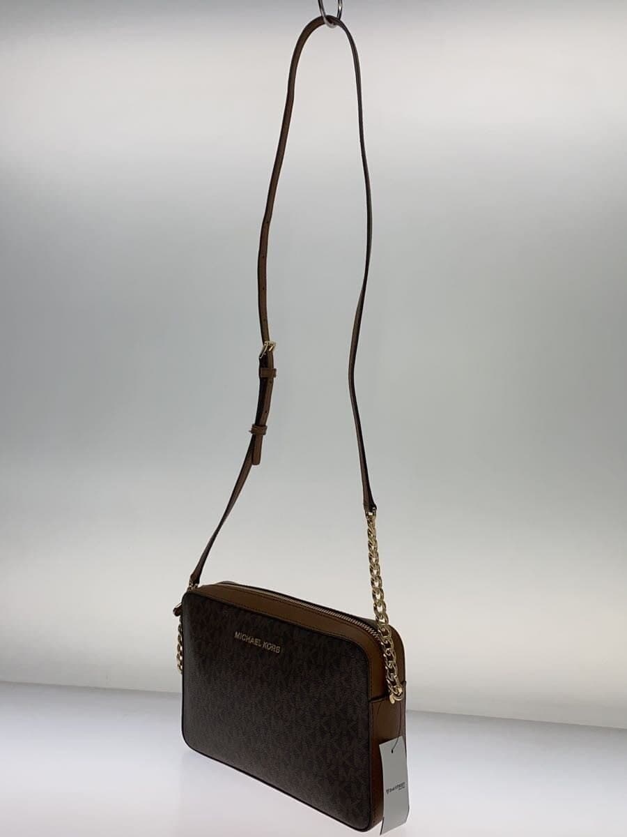 MICHAEL KORS Shoulder Bag Leather BRW All-over Pattern 2