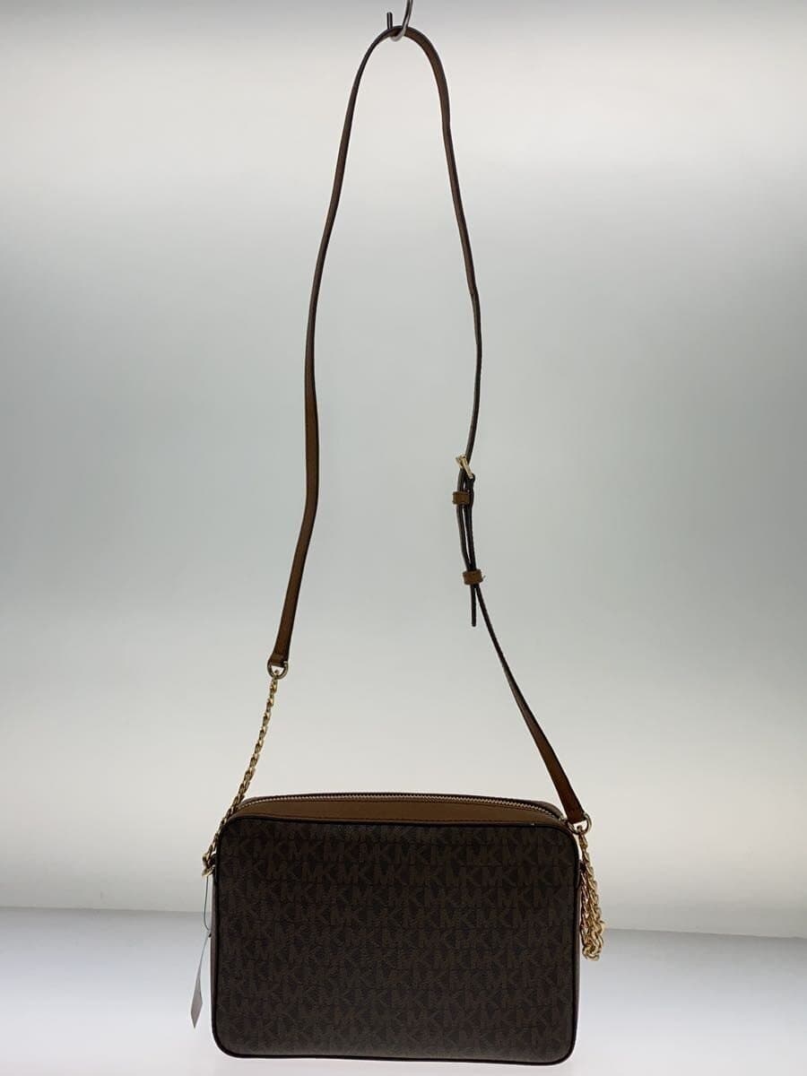 MICHAEL KORS Shoulder Bag Leather BRW All-over Pattern 3