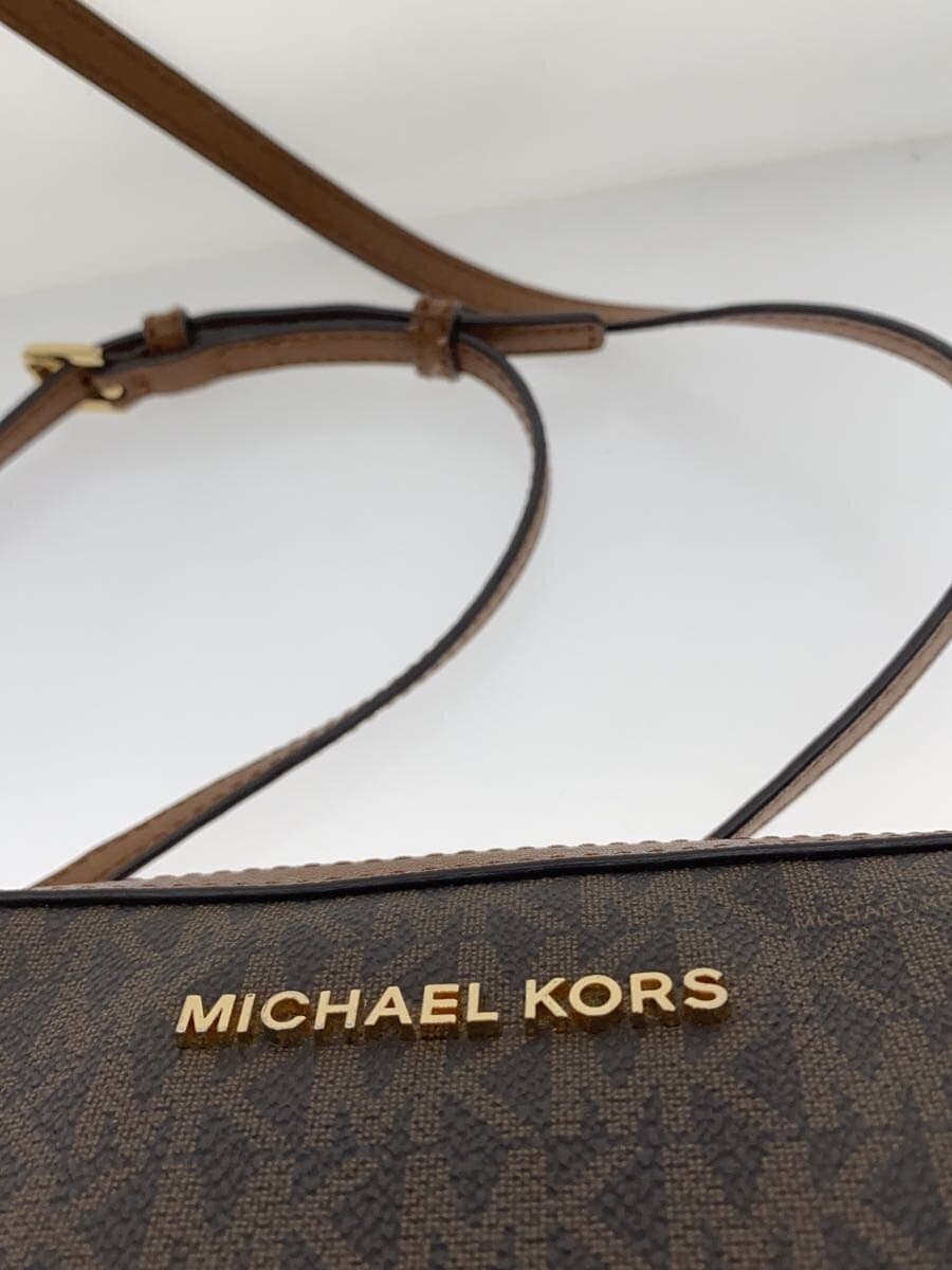 MICHAEL KORS Shoulder Bag Leather BRW All-over Pattern 5