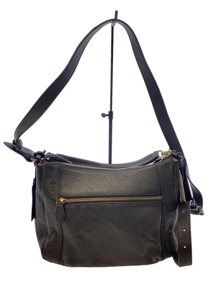 ATLANTA Shoulder Bag Leather BLK 3