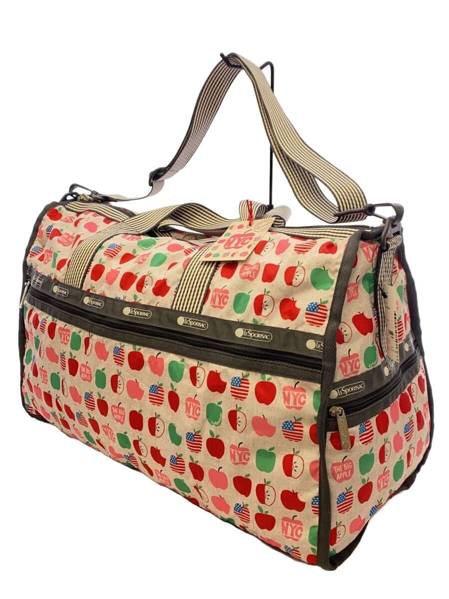 LESPORTSAC Boston Bag Nylon WHT All Over Pattern 2