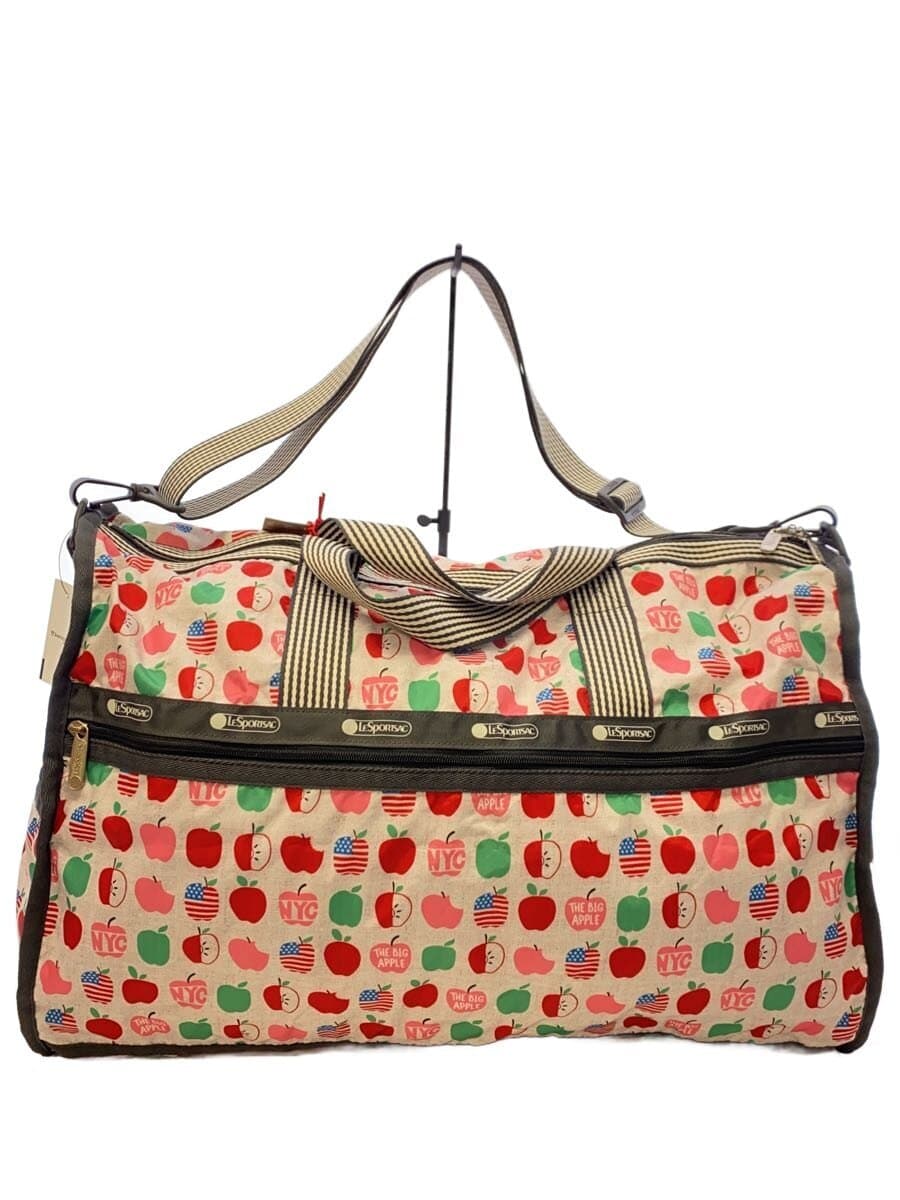 LESPORTSAC Boston Bag Nylon WHT All Over Pattern 3