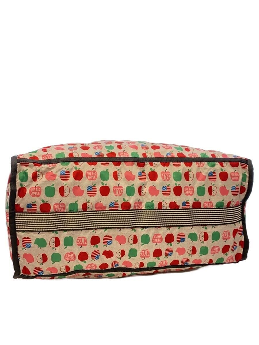 LESPORTSAC Boston Bag Nylon WHT All Over Pattern 4