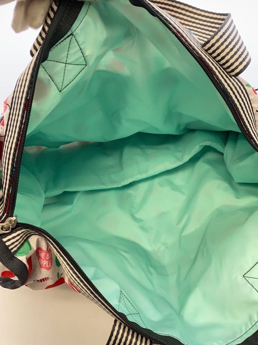 LESPORTSAC Boston Bag Nylon WHT All Over Pattern 6