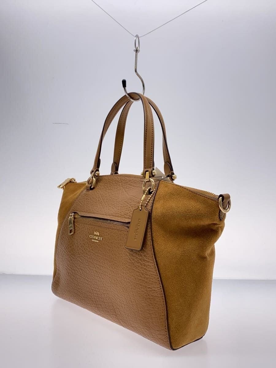 COACH Prairie Satchel 2-Way Handbag Leather CML F79999 2