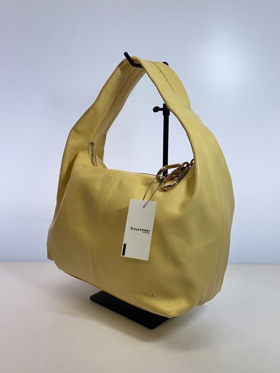 FURLA Shoulder Bag Leather YLW 2