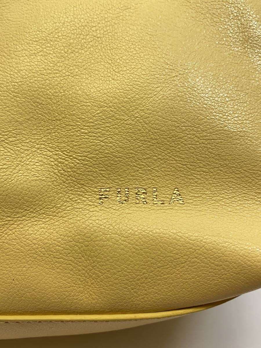 FURLA Shoulder Bag Leather YLW 5
