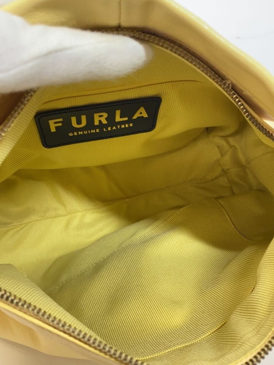 FURLA Shoulder Bag Leather YLW 6