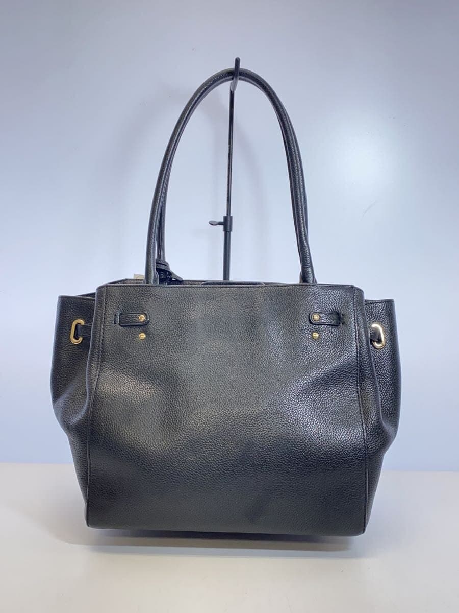 COACH Shoulder Bag_All Leather Leather BLK 3