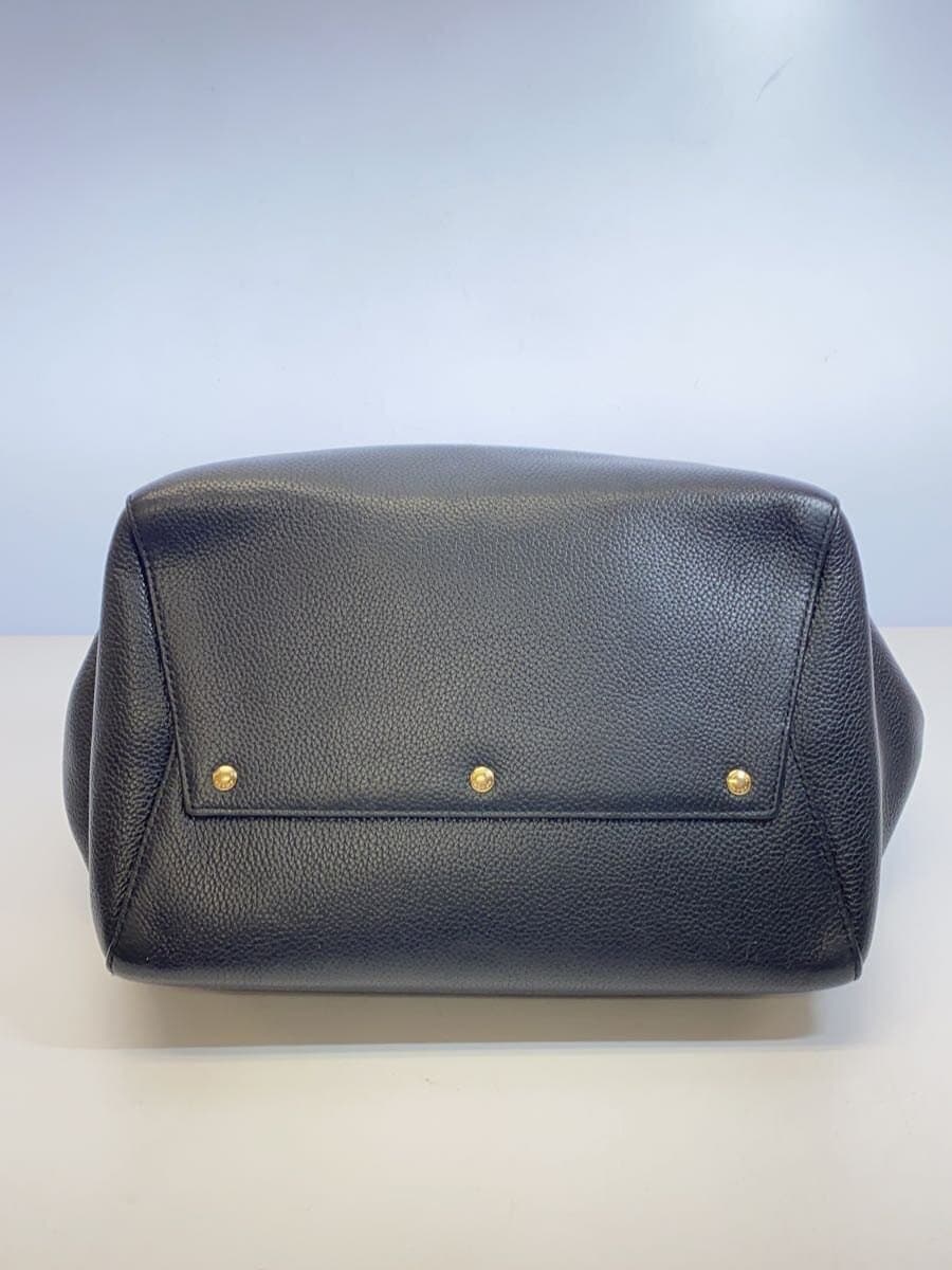 COACH Shoulder Bag_All Leather Leather BLK 4