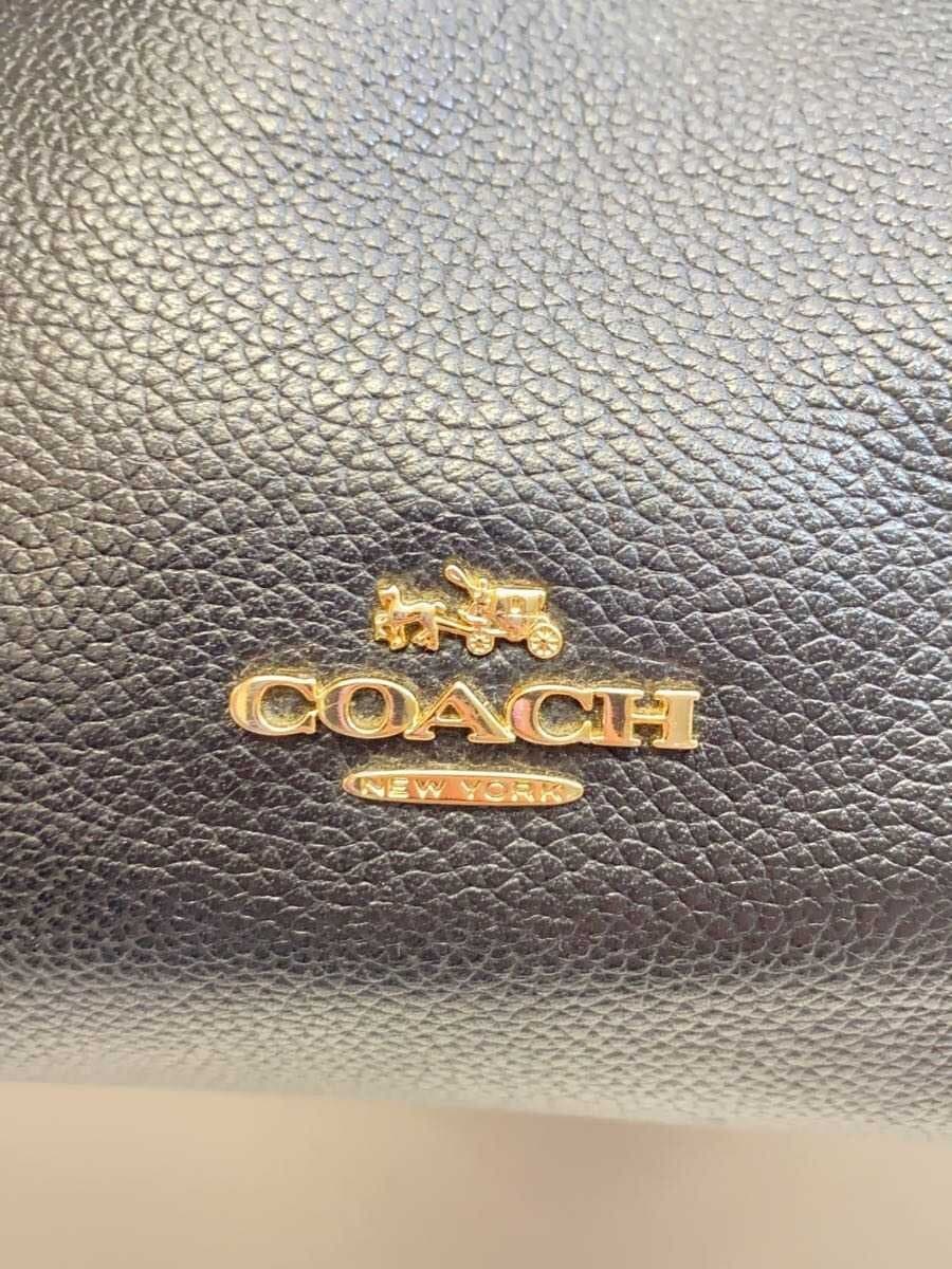COACH Shoulder Bag_All Leather Leather BLK 5