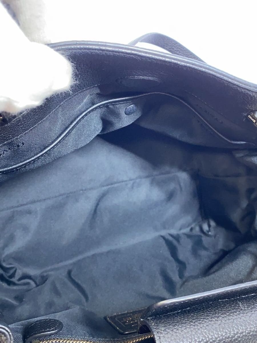 COACH Shoulder Bag_All Leather Leather BLK 6