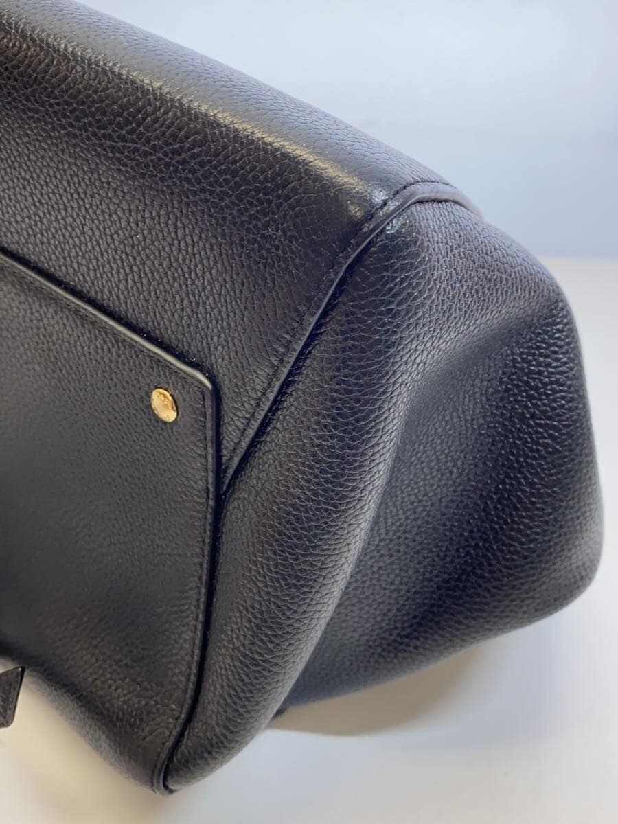 COACH Shoulder Bag_All Leather Leather BLK 8