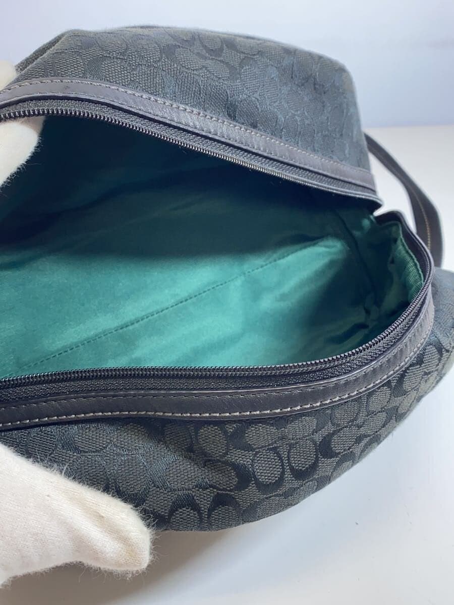 COACH Second Bag Canvas BLK All Over Pattern 6