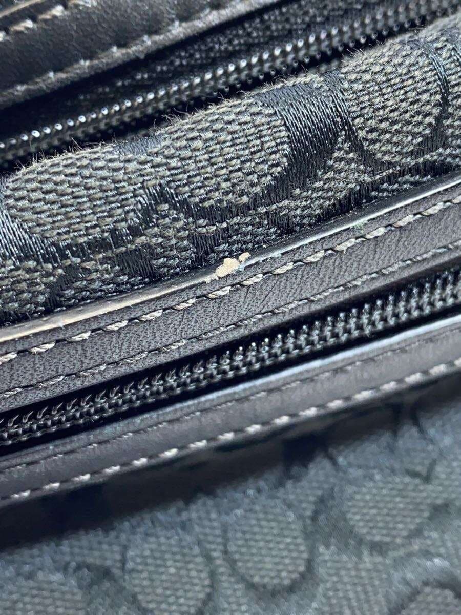 COACH Second Bag Canvas BLK All Over Pattern 9