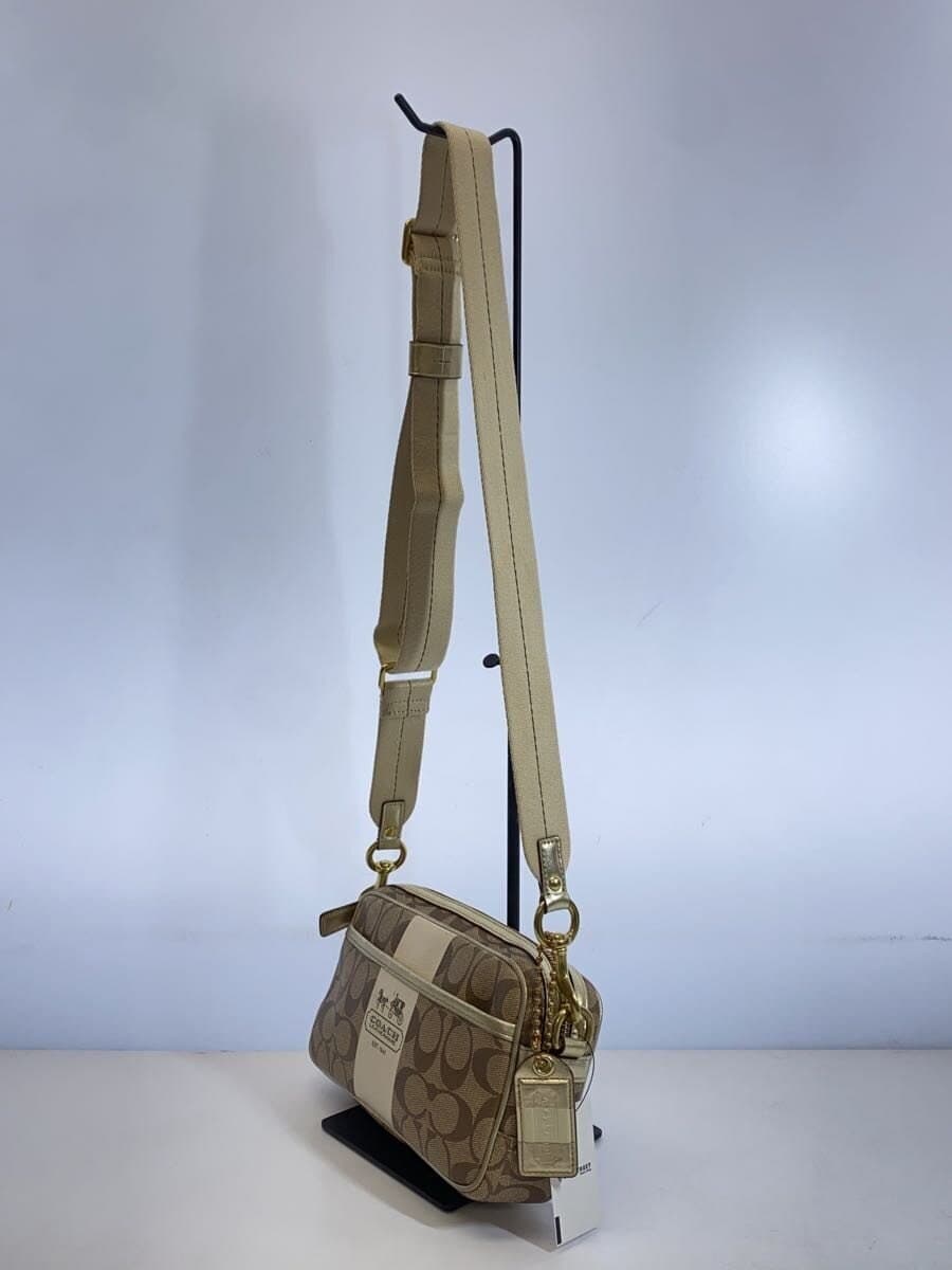 COACH Shoulder Bag_Signature Canvas WHT All Over Pattern 2