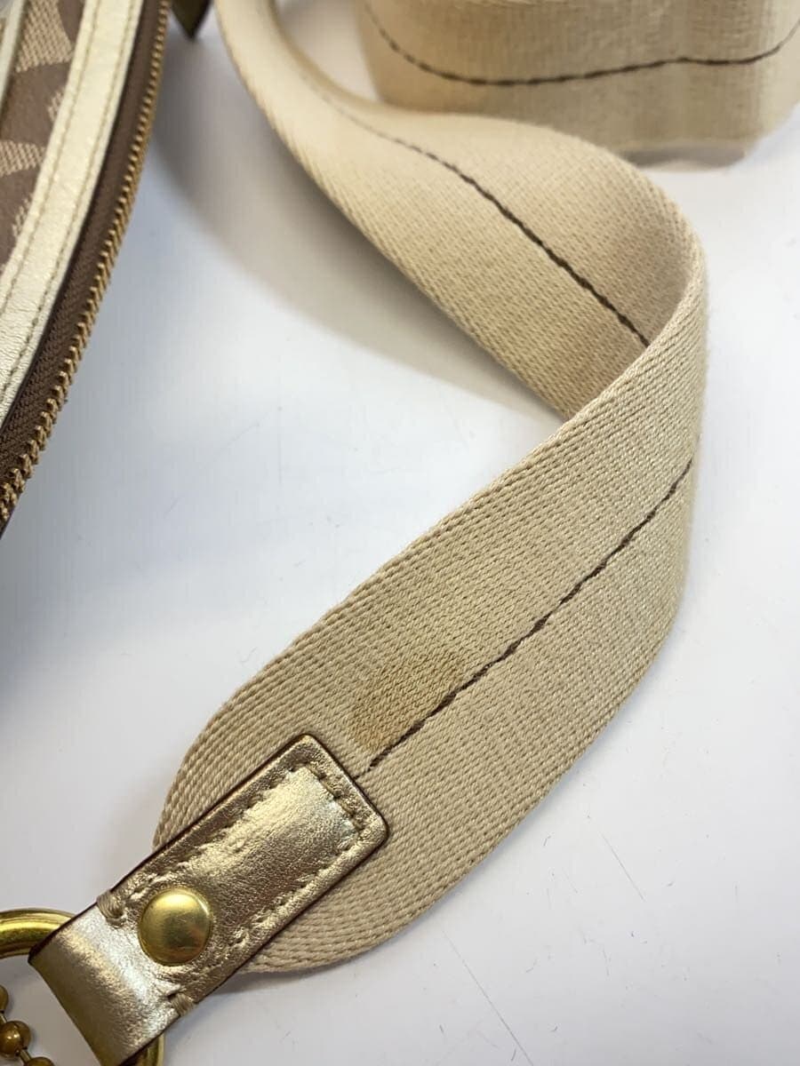 COACH Shoulder Bag_Signature Canvas WHT All Over Pattern 7