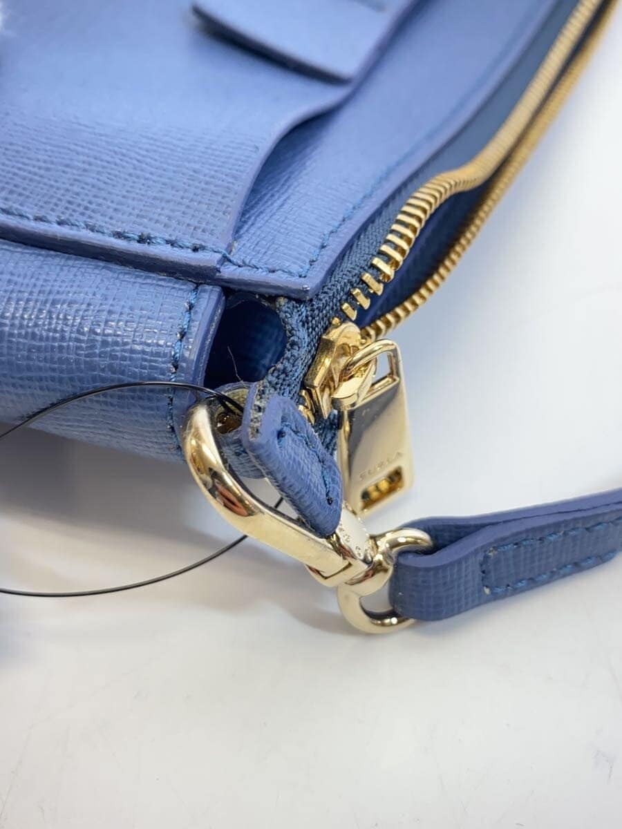 FURLA Shoulder Bag PVC BLU Solid 7