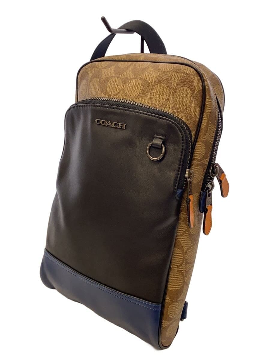 COACH Shoulder Bag PVC BEG All Over Pattern 89935 2