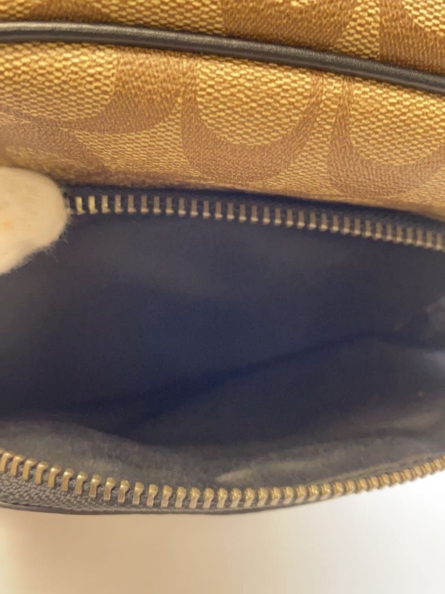 COACH Shoulder Bag PVC BEG All Over Pattern 89935 7