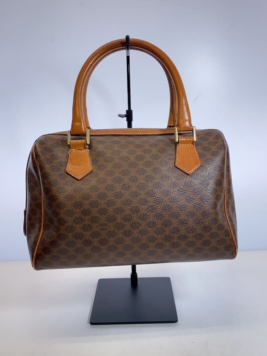 CELINE Macadam pattern Handbag PVC BRW All-over pattern 3