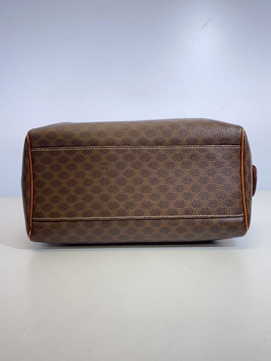 CELINE Macadam pattern Handbag PVC BRW All-over pattern 4