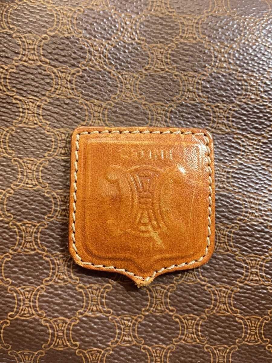 CELINE Macadam pattern Handbag PVC BRW All-over pattern 5