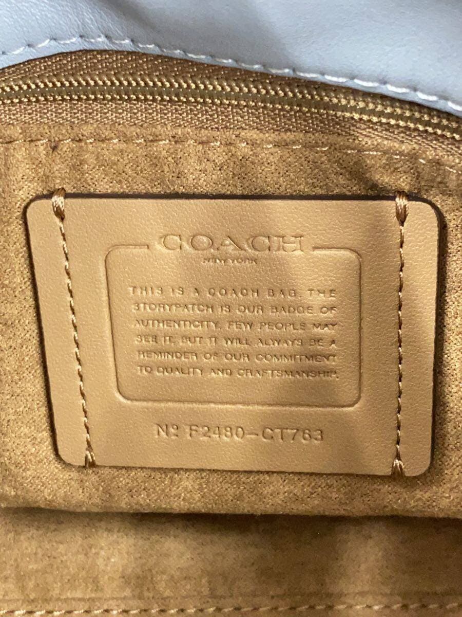 COACH Shoulder Bag PVC BLU CT763 5