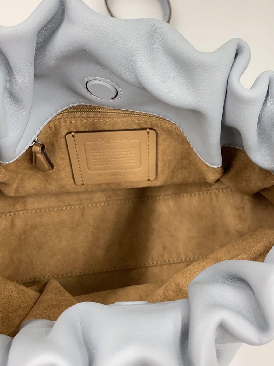 COACH Shoulder Bag PVC BLU CT763 6