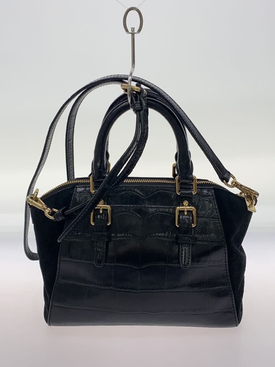 MICHAEL KORS Shoulder Bag Leather BLK DI-1706 3