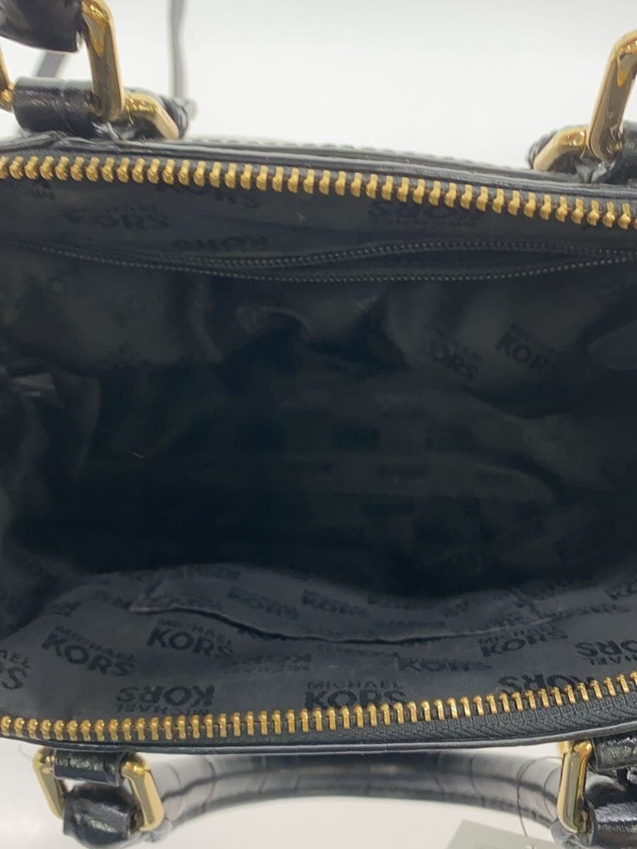 MICHAEL KORS Shoulder Bag Leather BLK DI-1706 6