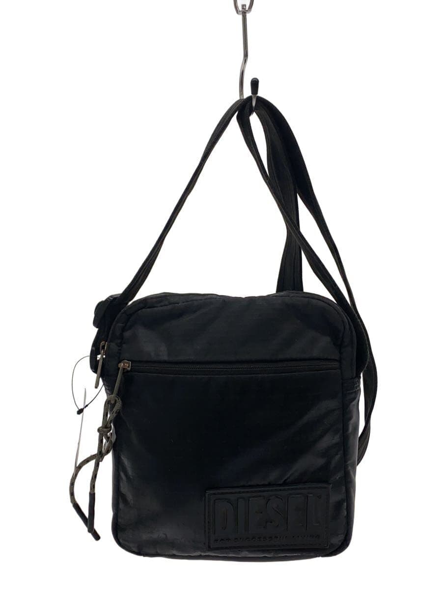 DIESEL Square Crossbody Shoulder Bag BLK Solid P4218