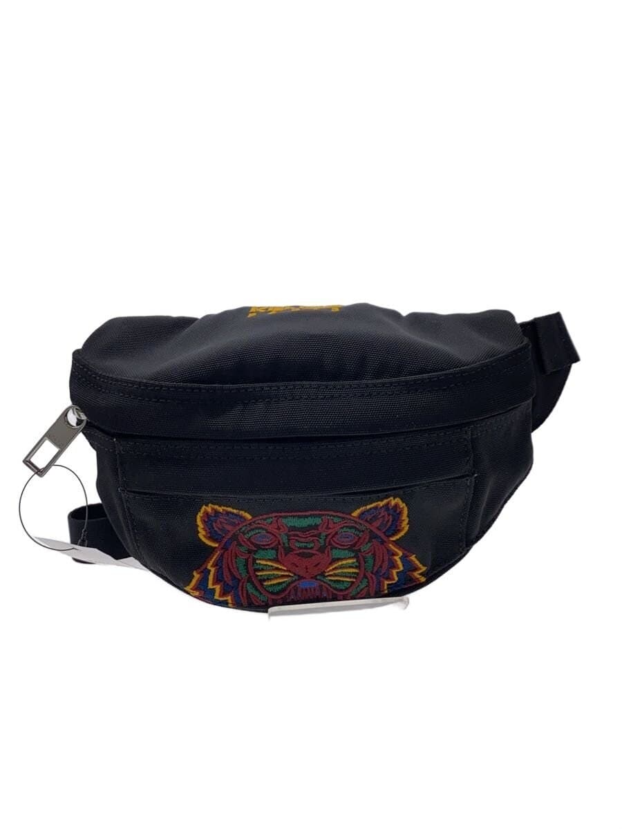 KENZO Waist Bag Polyester BLK F965SF307F20 Multicolor Embroidery