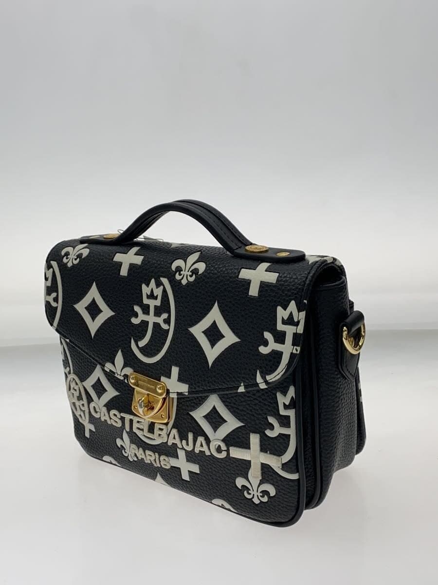 CASTELBAJAC Shoulder Bag BLK All Over Pattern 068131 2