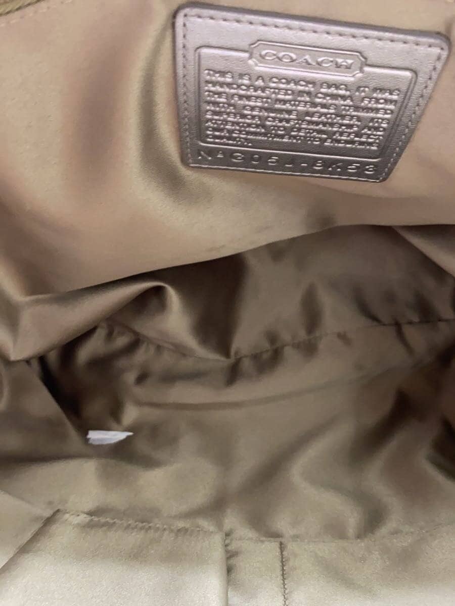 COACH Beads Signature Tote Tote Bag Canvas CML 8K53 6