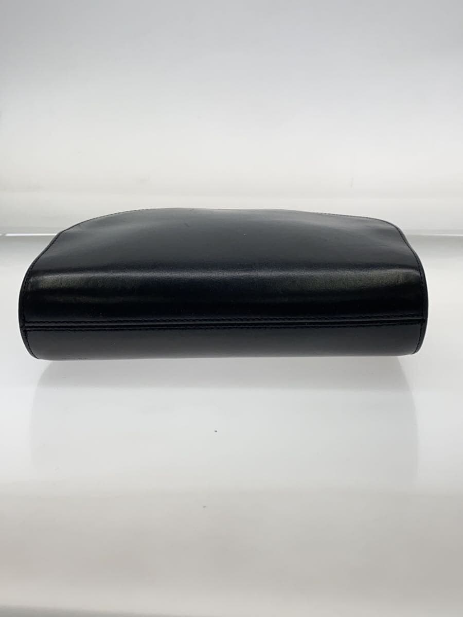 A.P.C. Shoulder Bag Half Moon Leather BLK Inside With Stain 4