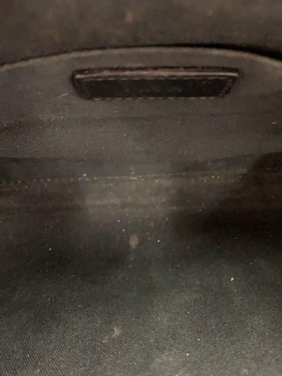 A.P.C. Shoulder Bag Half Moon Leather BLK Inside With Stain 6