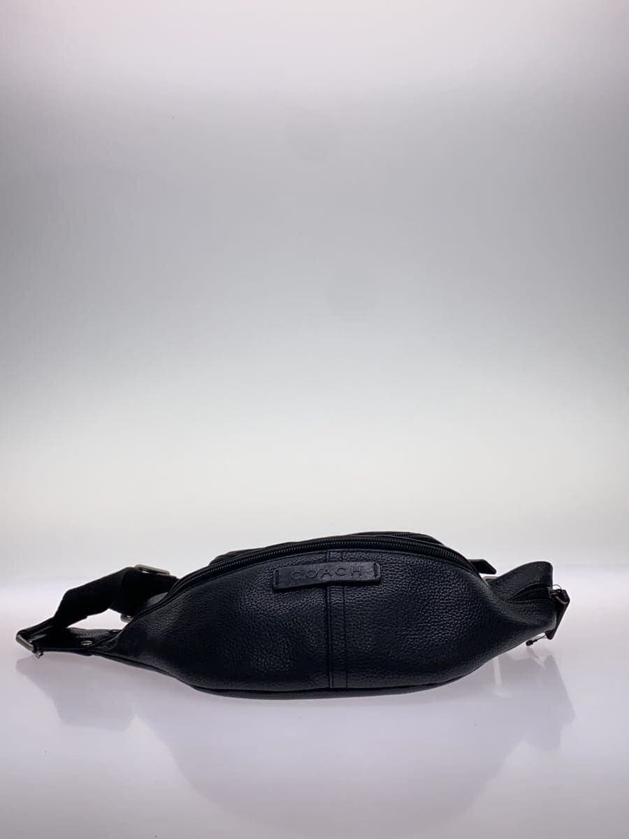 COACH Waist Bag Leather BLK F77233 4