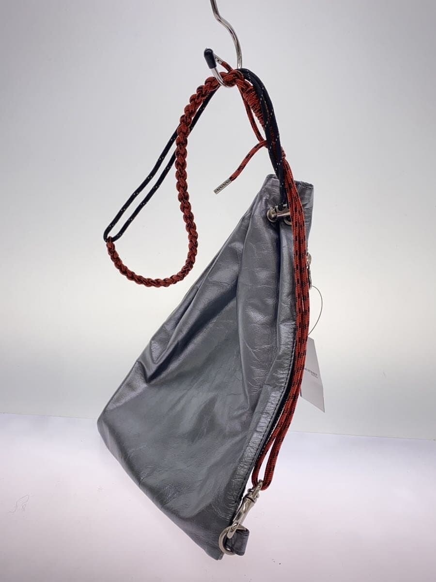 ithelicy Drawstring Shoulder Bag Leather SLV 2