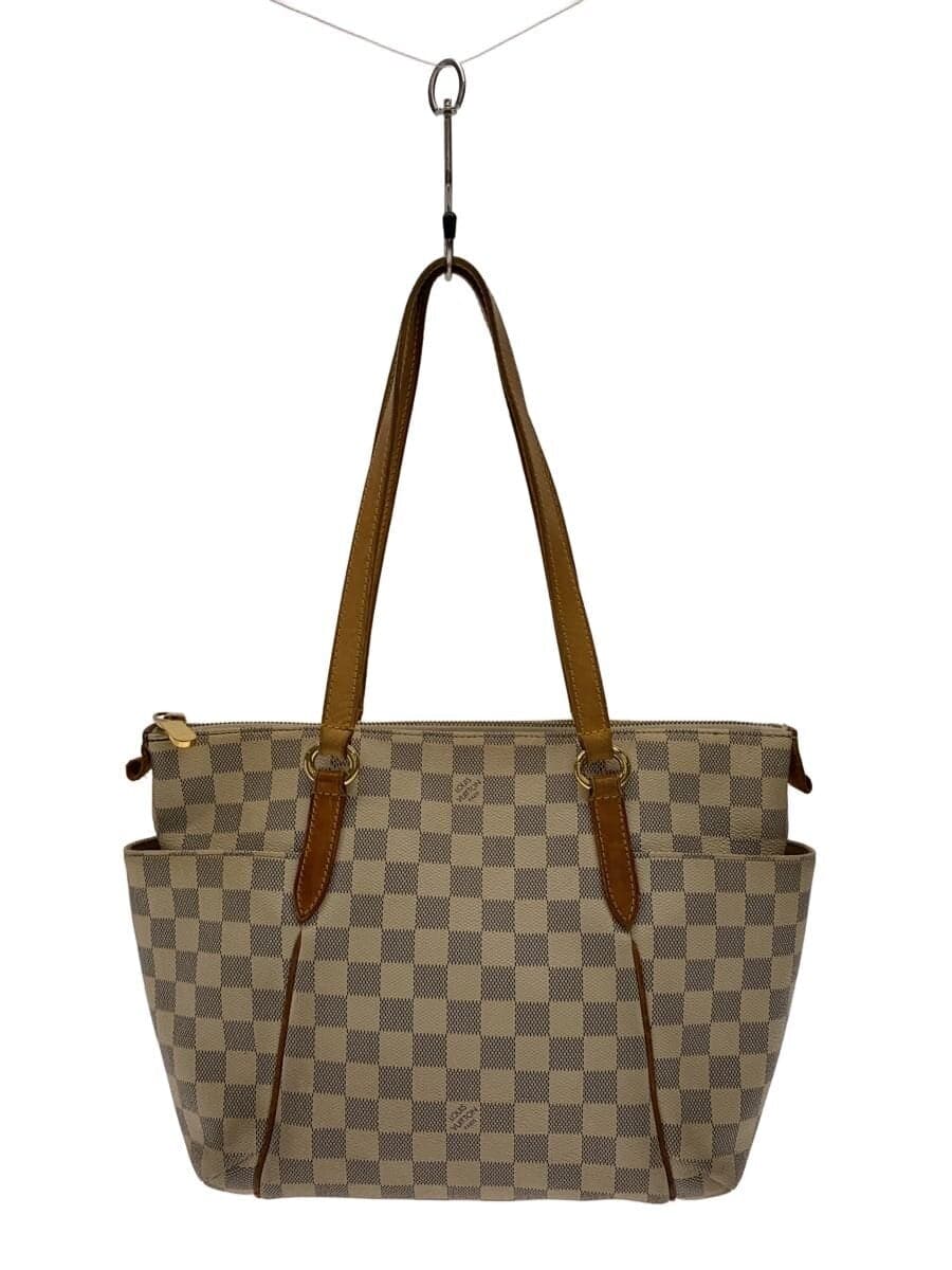 LOUIS VUITTON Totally MM Damier Azur PVC WHT Allover Pattern N51262