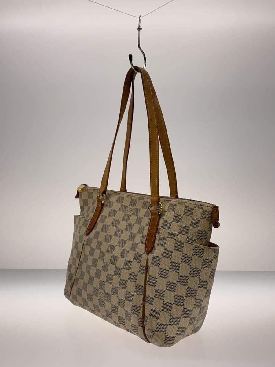 LOUIS VUITTON Totally MM Damier Azur PVC WHT Allover Pattern N51262 2
