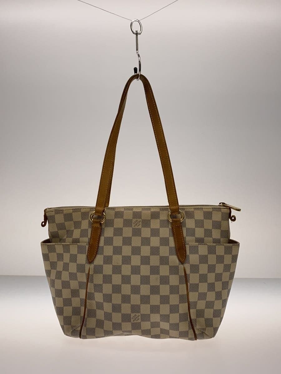 LOUIS VUITTON Totally MM Damier Azur PVC WHT Allover Pattern N51262 3