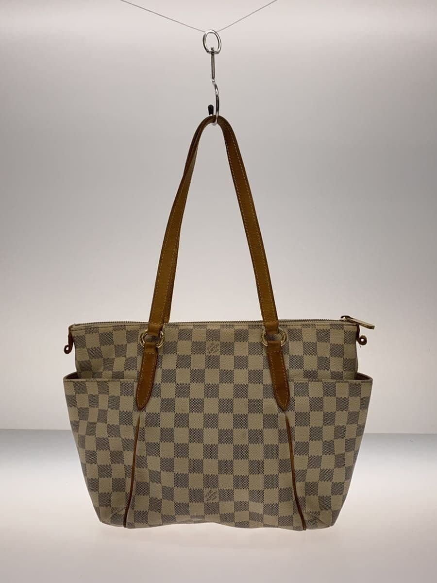 LOUIS VUITTON Totally MM Damier Azur PVC WHT Allover Pattern N51262 3