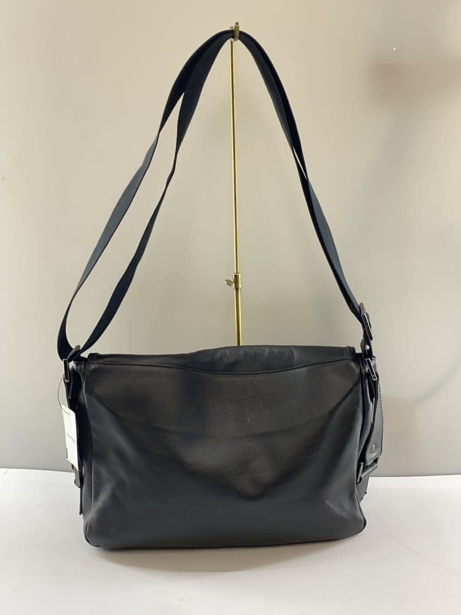 GUIA’S Shoulder Bag Leather BLK Solid 3