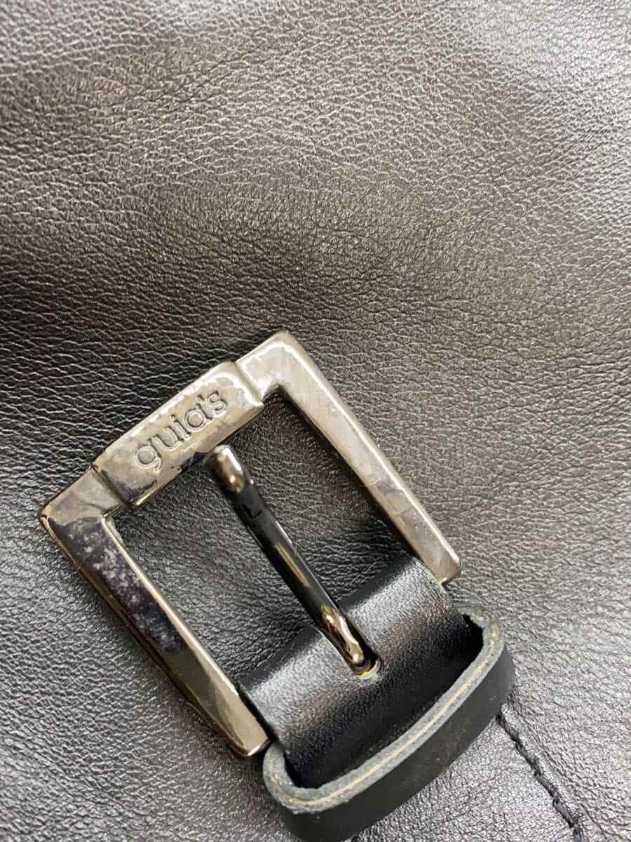 GUIA’S Shoulder Bag Leather BLK Solid 7