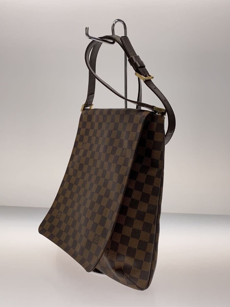 LOUIS VUITTON Musette_Damier Ébène PVC BRW Allover Pattern N51302 2