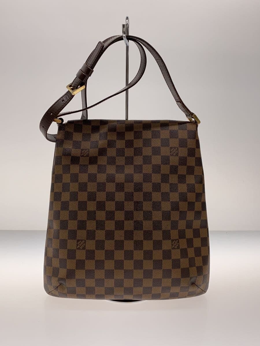 LOUIS VUITTON Musette_Damier Ébène PVC BRW Allover Pattern N51302 3