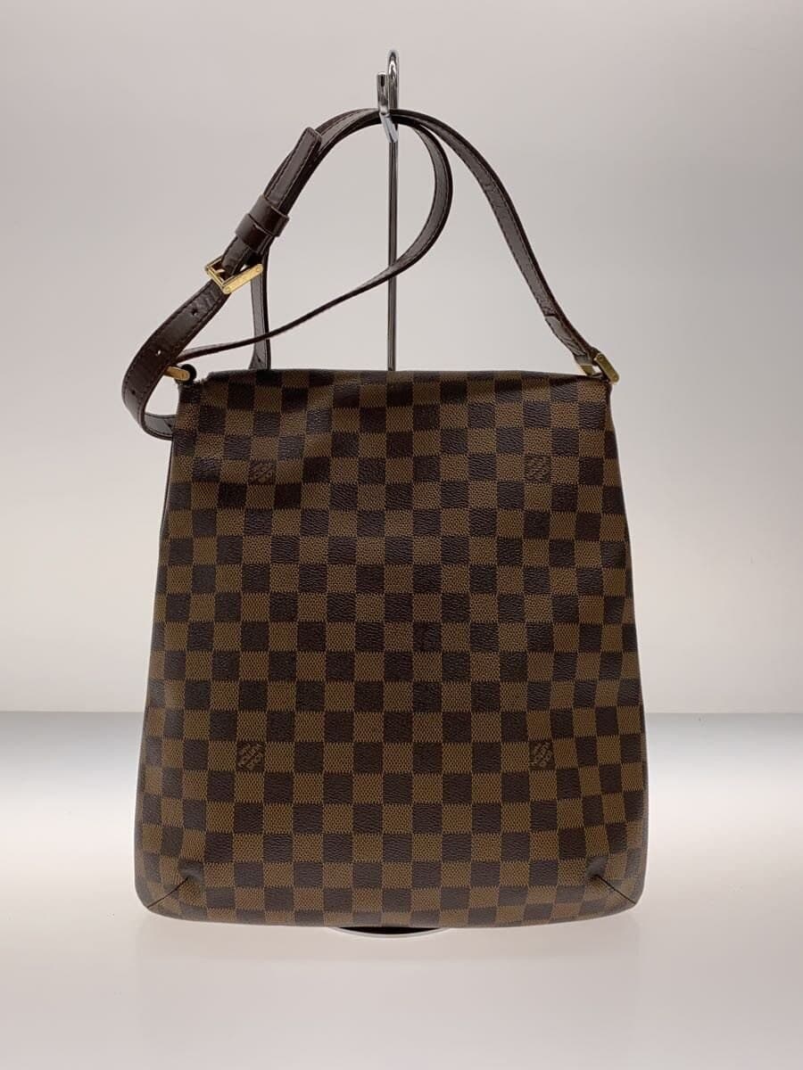LOUIS VUITTON Musette_Damier Ébène PVC BRW Allover Pattern N51302 3
