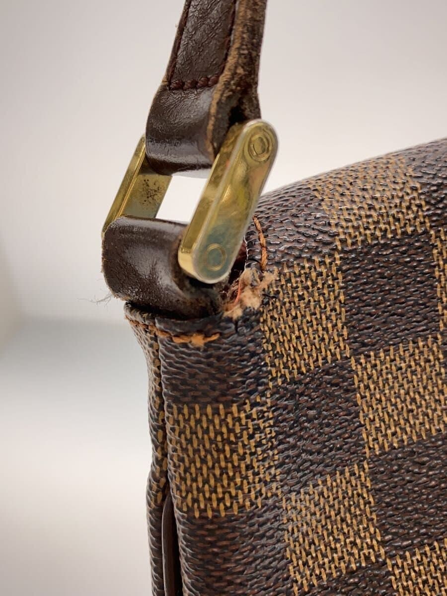 LOUIS VUITTON Musette_Damier Ébène PVC BRW Allover Pattern N51302 8