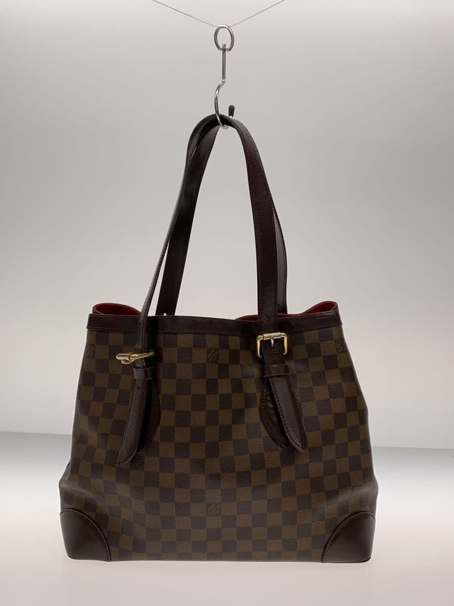 LOUIS VUITTON Hampstead MM Damier Ebene PVC BRW Allover Pattern N51204 3